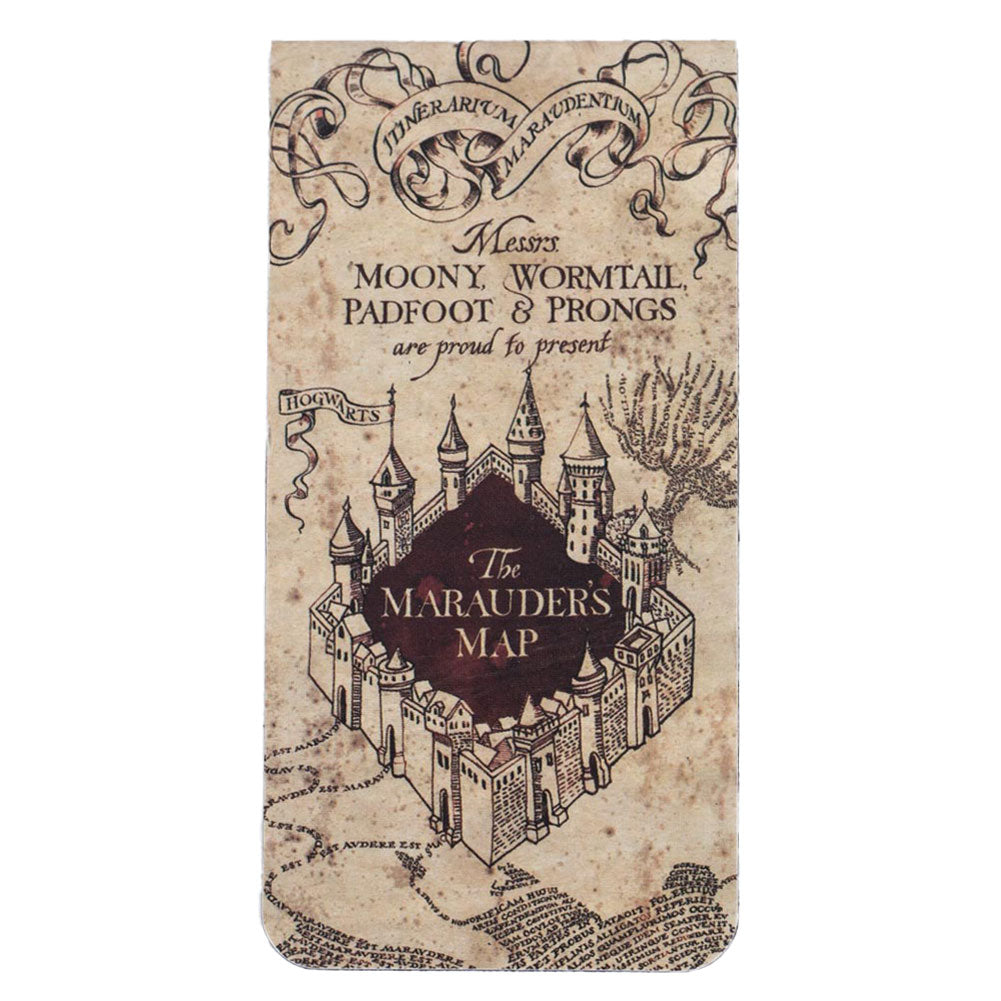 Harry Potter Themed Magnetic Bookmark Featuring Marauders Map Design