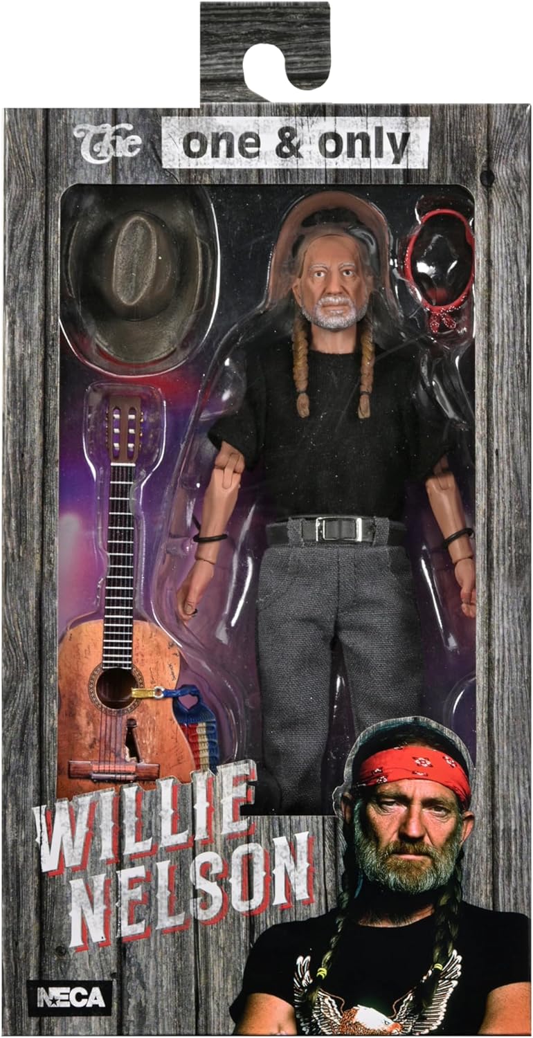 NECA 8 - Inch Clothed Willie Nelson Licensed Action Figure