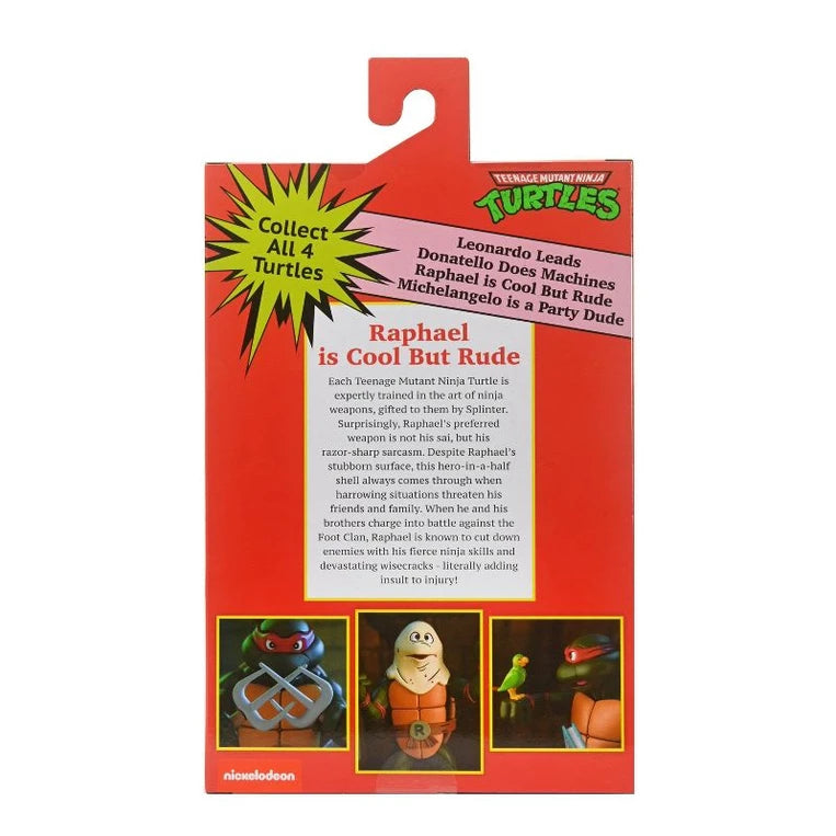 NECA 7 - inch Ultimate Action Figure of Cartoon Raphael from Teenage Mutant Ninja Turtles (VHS)