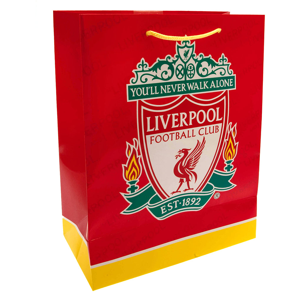 Colorful Liverpool FC-themed Medium-sized Gift Bag for Presents