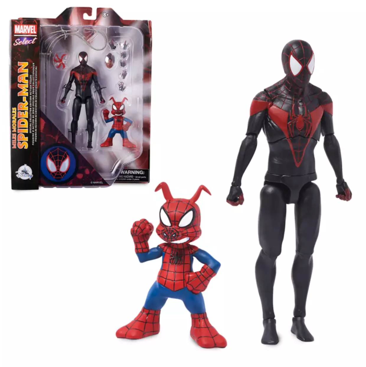 Exclusive Diamond Select Collector's Edition Miles Morales Spider - Man Action Figure Set