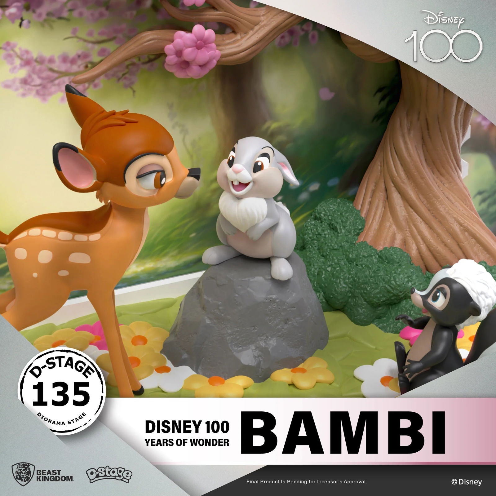 Beast Kingdom Collectible Disney 100 Years of Wonder Bambi Statue Figurine