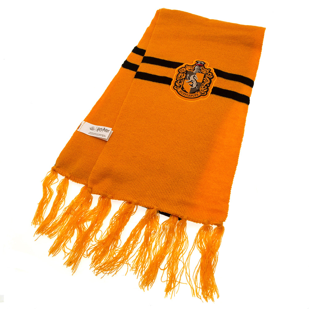 Hufflepuff Junior Harry Potter Yellow Knitted Beanie and Scarf Set