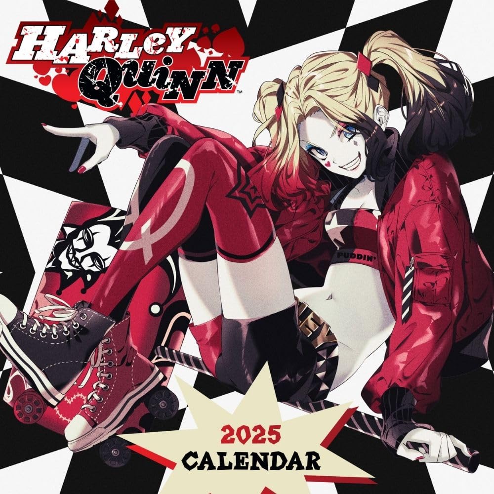 2025 Harley Quinn Themed Square Wall Calendar