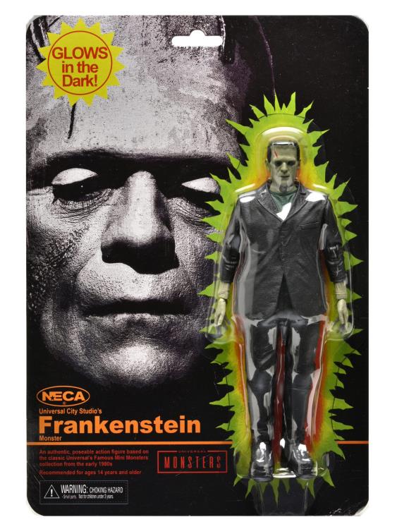 NECA Universal Monsters 7-Inch Retro Glow-in-the-Dark 3-Piece Action Figure Set