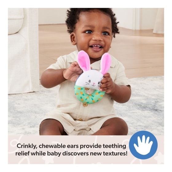 Ms Rachel's Adorable Hop Little Bunnies Soft Rattle for Baby's Early Learning