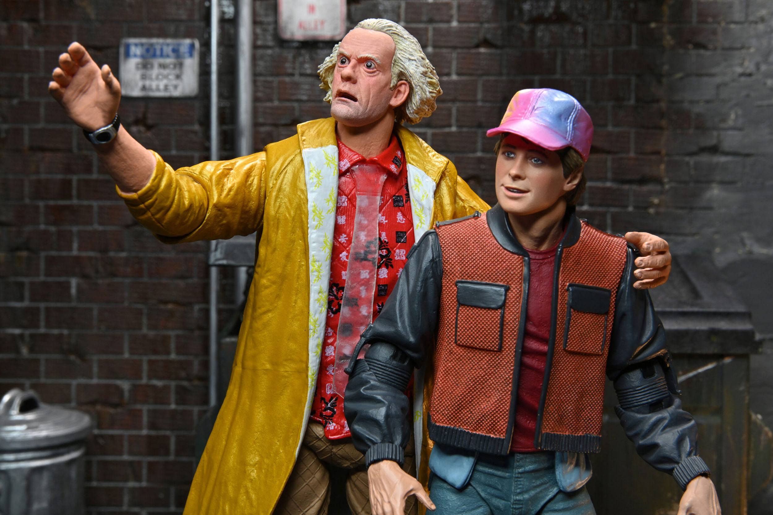 NECA Ultimate 2015 Doc Brown Action Figure from Back to the Future Part 2