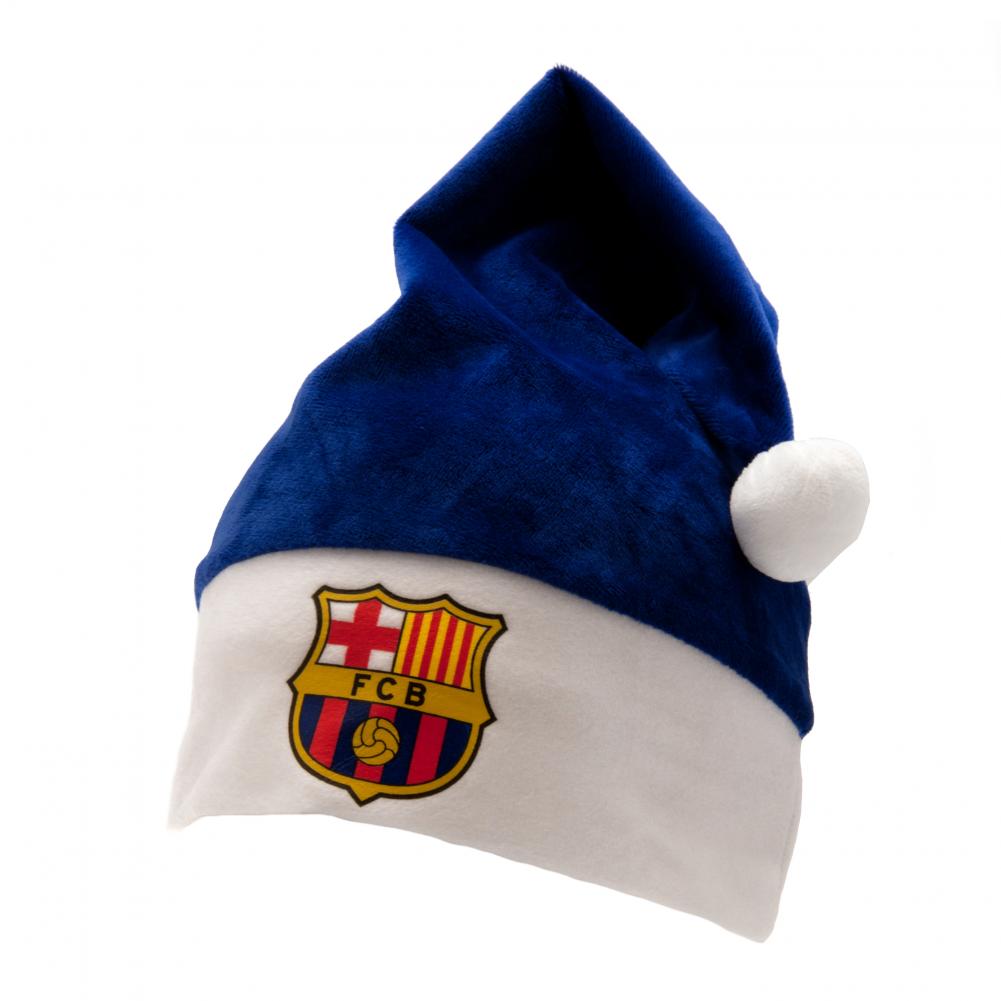 FC Barcelona Novelty Santa Hat for Football Fans