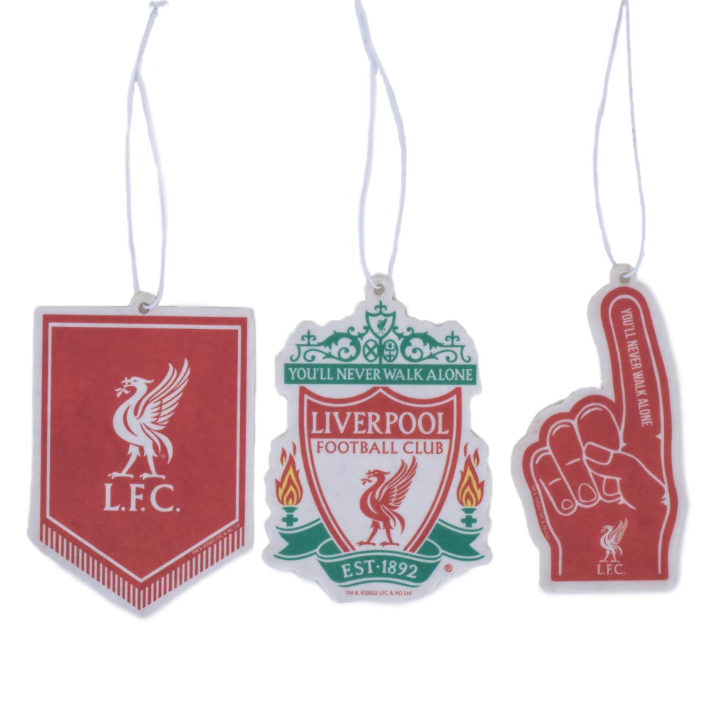 3-Pack Liverpool Crest Air Fresheners with Long - lasting Fragrance