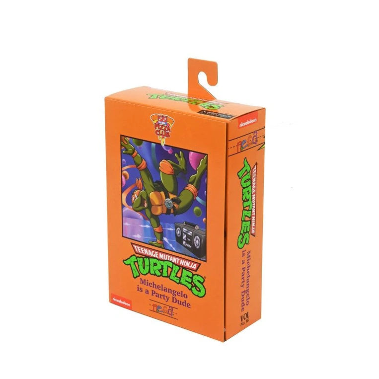NECA Ultimate 7-Inch Action Figure of Teenage Mutant Ninja Turtles Cartoon Character Michaelangelo in VHS Style Packaging