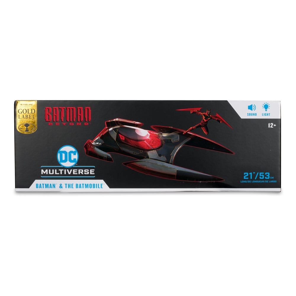 Exclusive McFarlane DC Multiverse Gold Label Batman Beyond Batman Action Figure and Batmobile Toy Set
