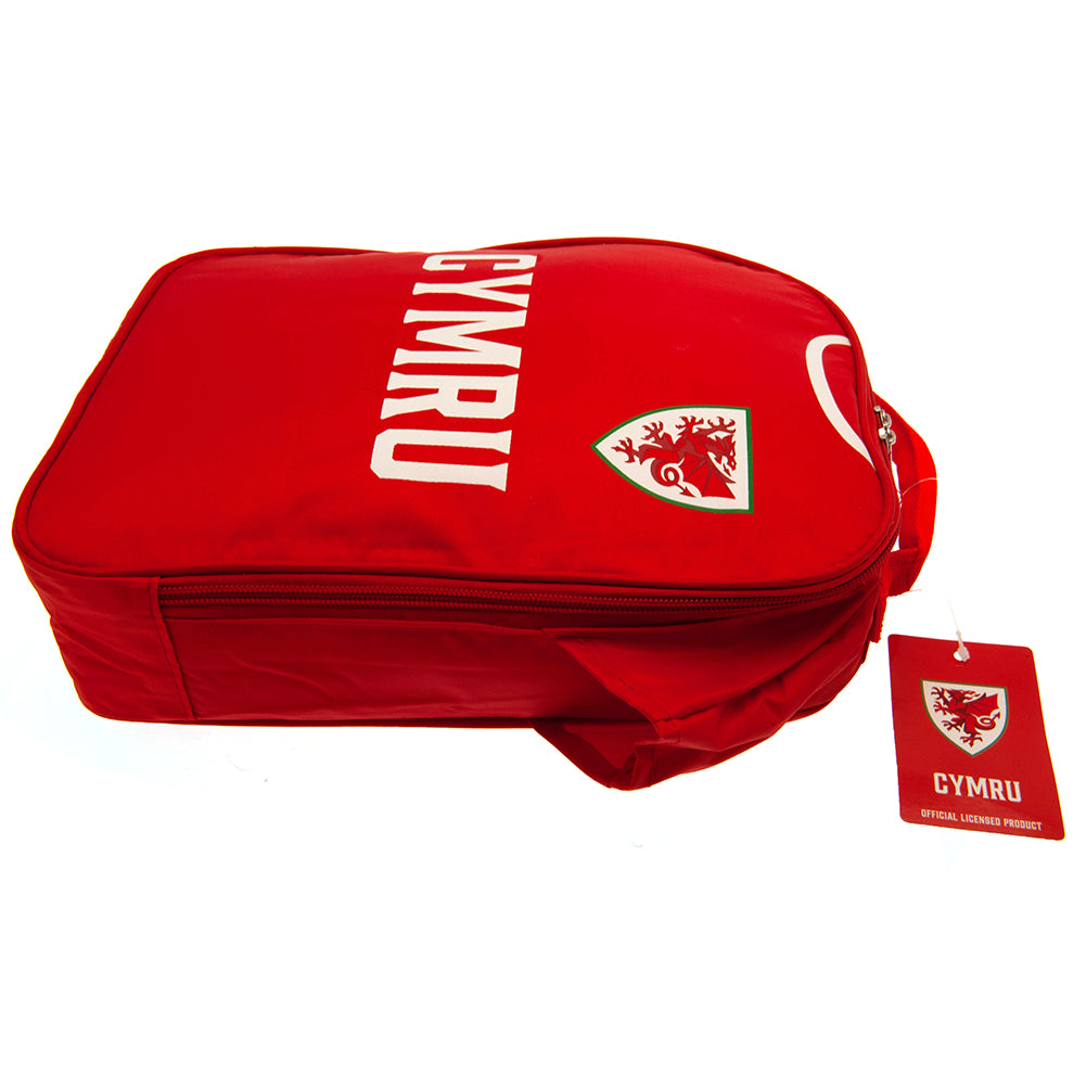 FA Wales Crest-Designed Lunch Bag with Double Zippers and Name Tag