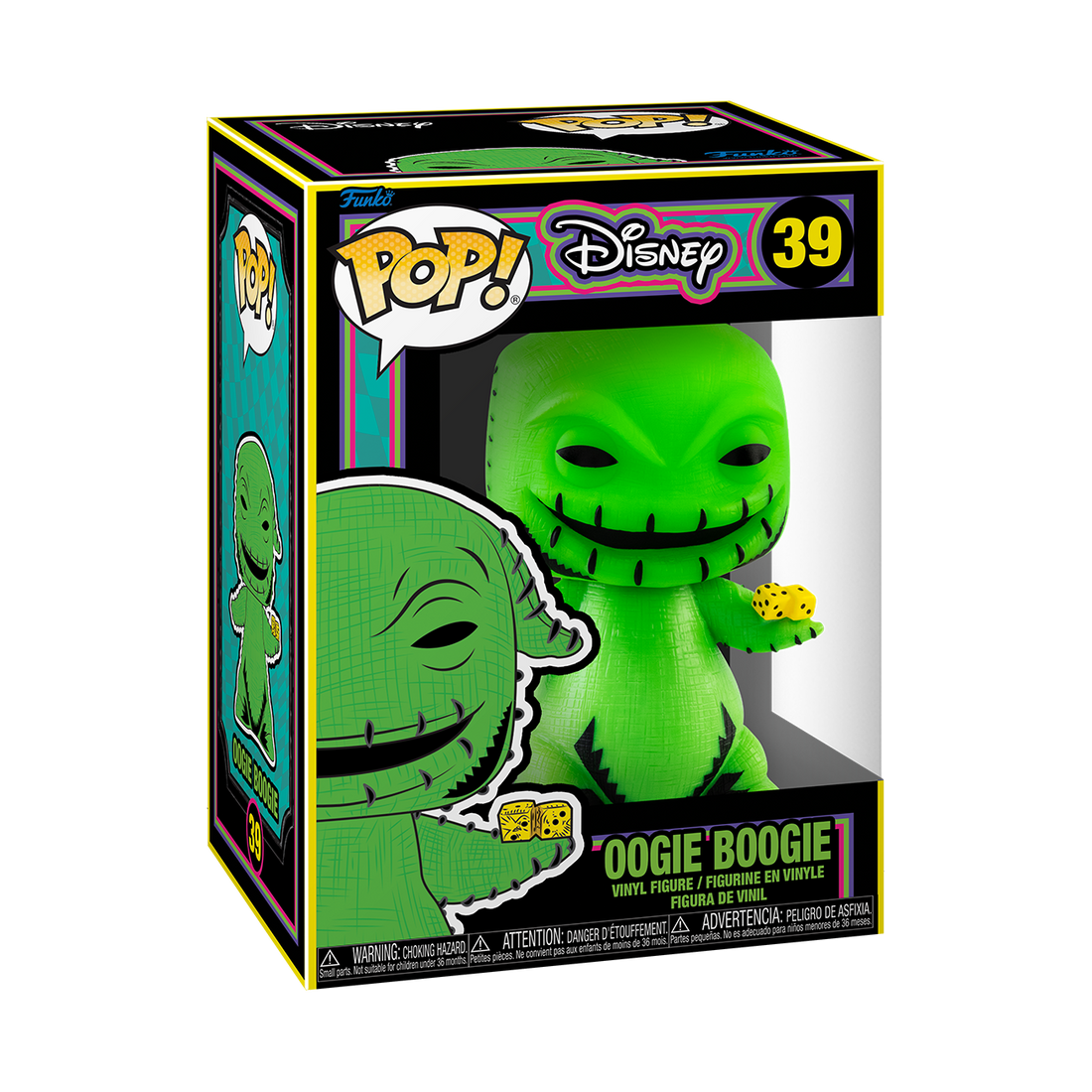 Disney The Nightmare Before Christmas Oogie Boogie Blacklight Collectible Funko Pop! Vinyl Figurine