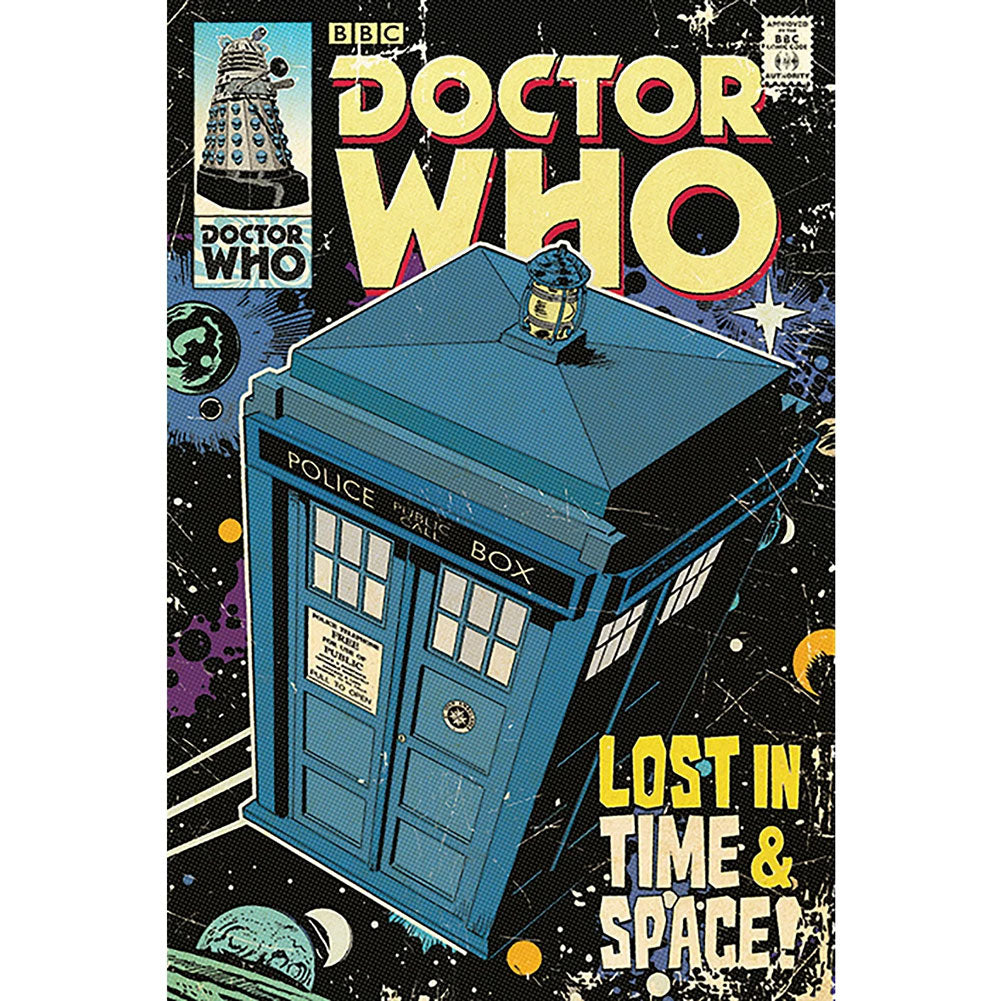 Doctor Who Themed Lost in Time Maxi Rolled Poster for Decor