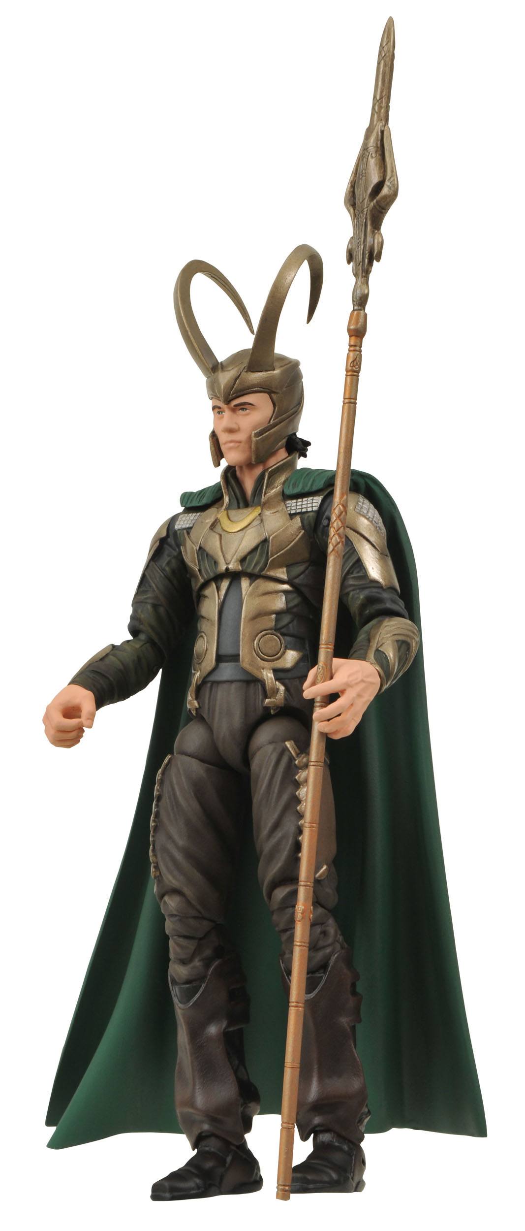 Diamond Select Collectible Marvel Thor Loki 7-Inch Action Figure with Ceremonial Staff