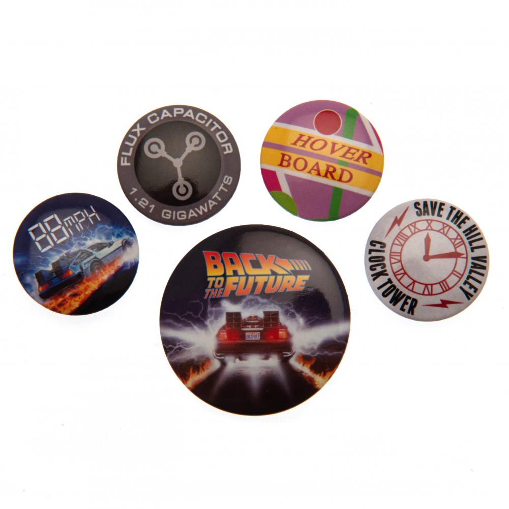 Back To The Future Collection of Button Badges with Catchy Designs