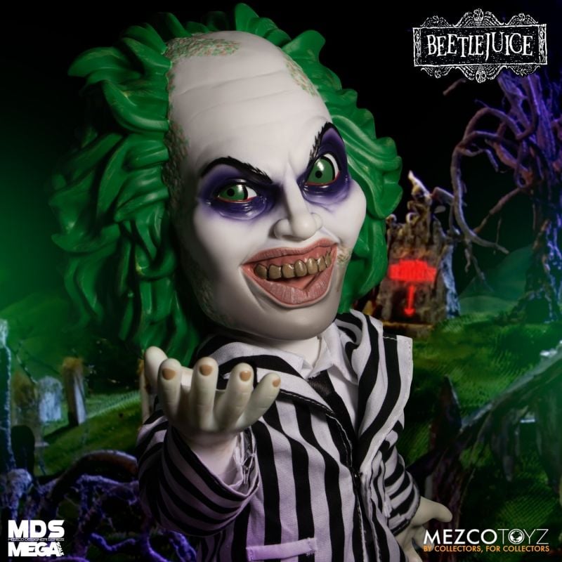 Mezco Designer Series 15-Inch Mega Scale Talking Collectible Figure of Beetlejuice