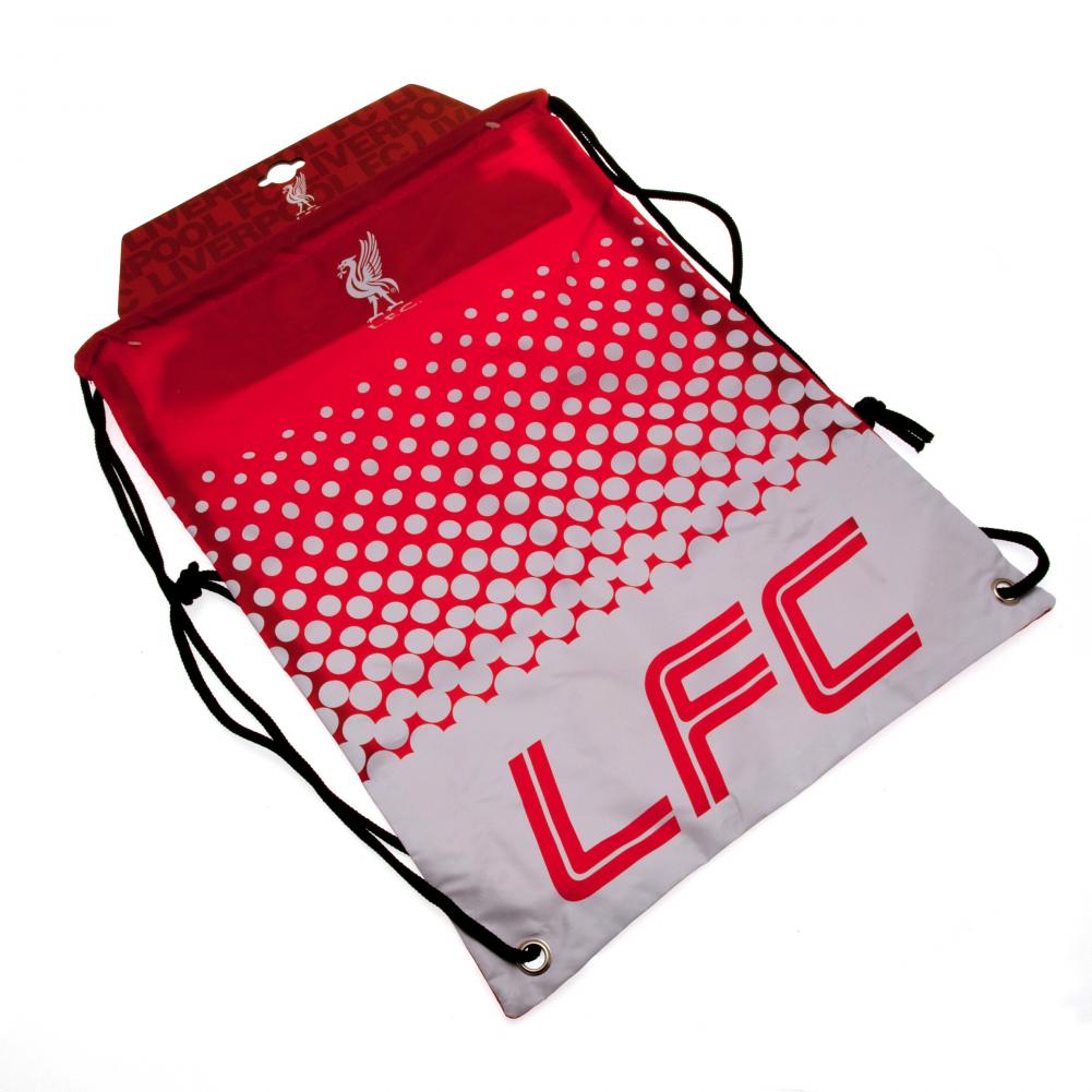 Liverpool FC Faded Style Polyester Gym Bag with Drawstring Closure