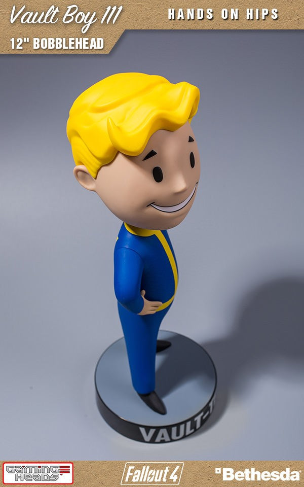 12 - inch Fallout Vault Boy 111 Bobblehead with Hands on Hips