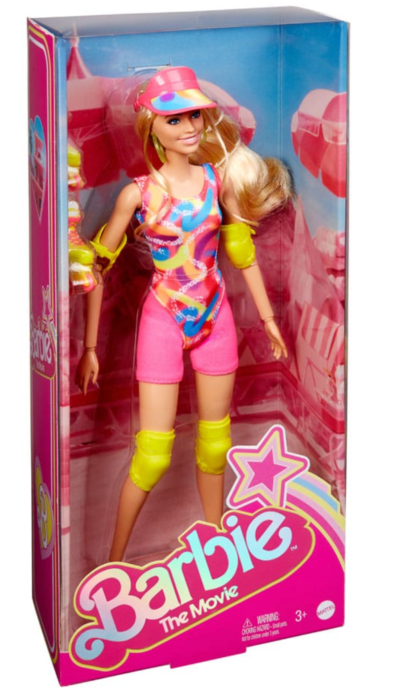 Margot Robbie Inspired Neon Inline Skating Barbie Doll from The Movie