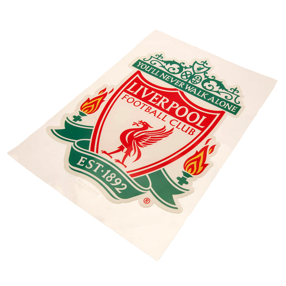 Large A4-Sized Liverpool Football Club Crest Automotive Decal with Glossy Finish