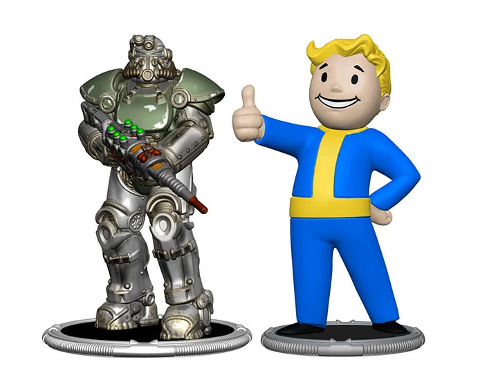 Classic Fallout T-51 and Vault Boy Miniature Figure Collection Set