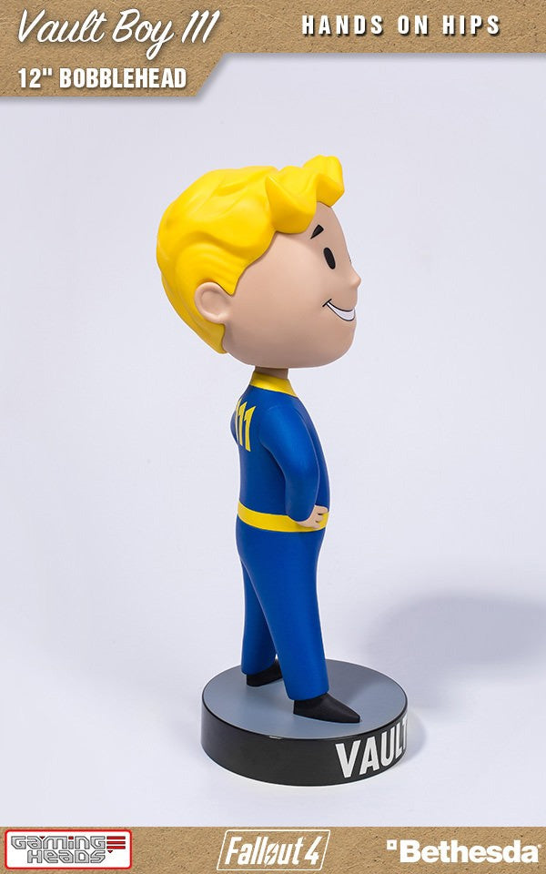 12 - inch Fallout Vault Boy 111 Bobblehead with Hands on Hips