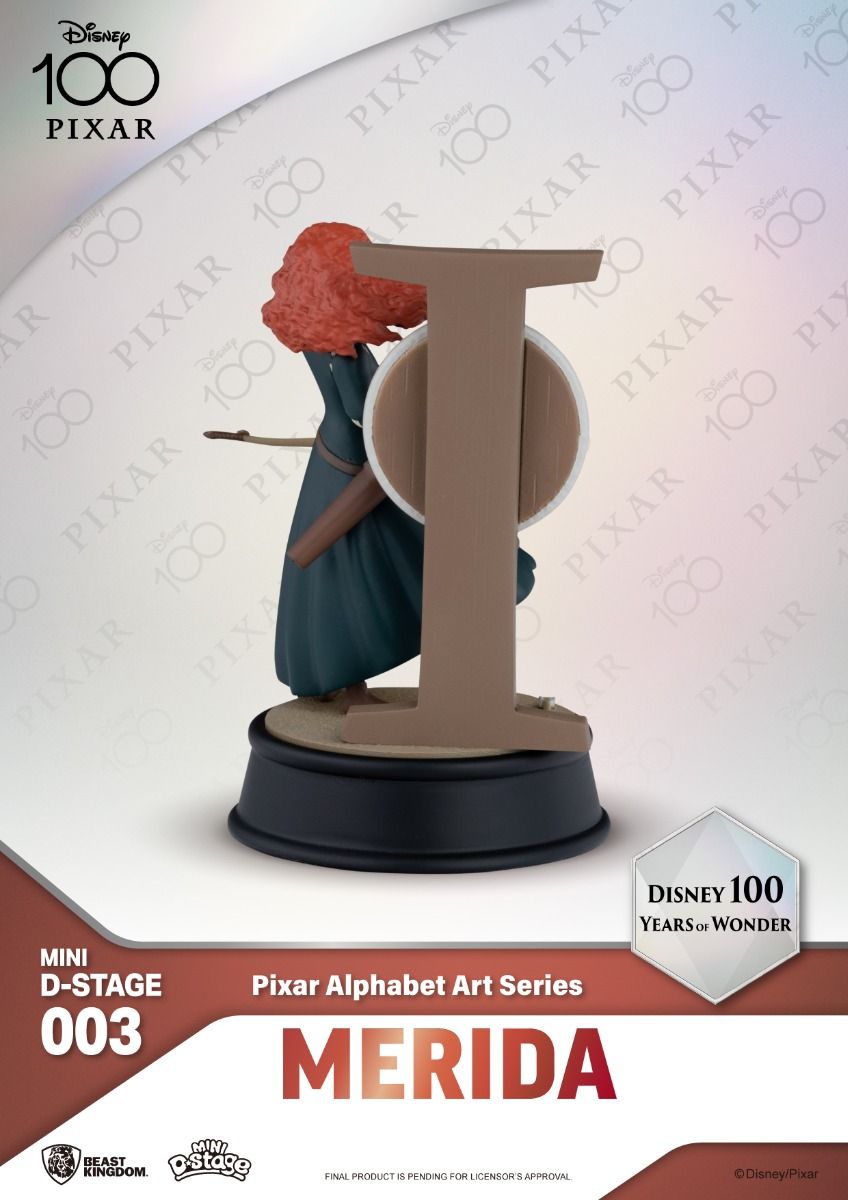 Mini Pixar Alphabet Art Statue Set for Disney's 100th Anniversary of Wonder
