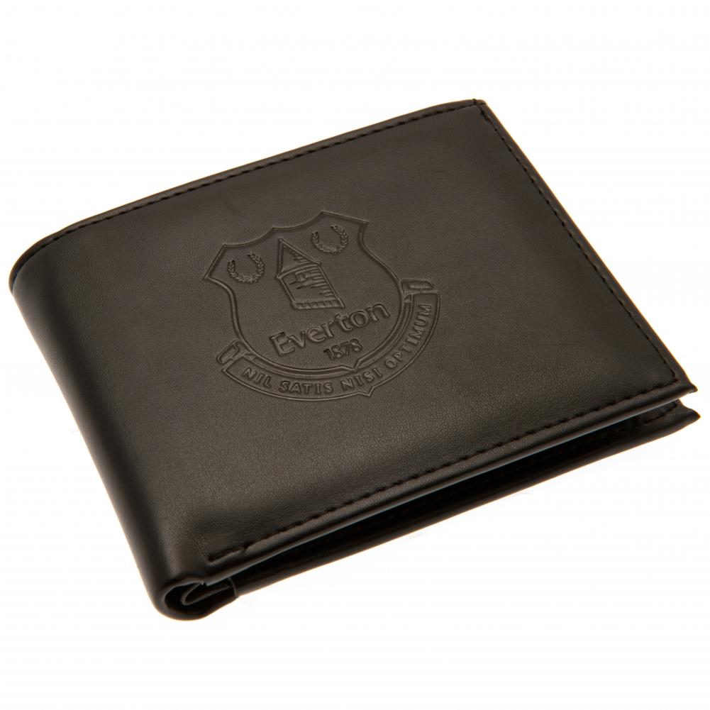 Stylish Black PU Everton FC Wallet with Debossed Club Crest
