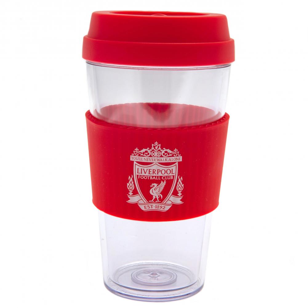 Silicone - Grip Travel Mug with Liverpool FC Crest
