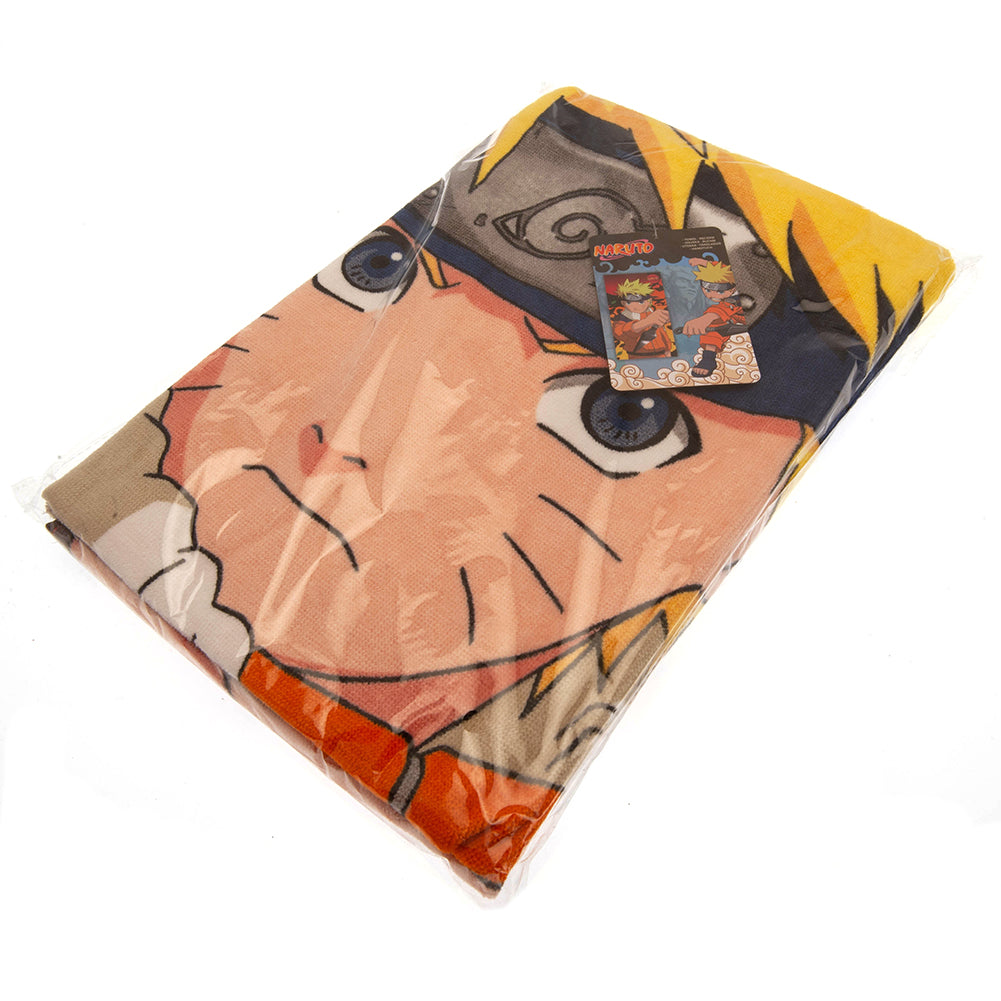 Naruto: Shippuden Themed Velour Cotton Beach Towel for Relaxing at the Seaside