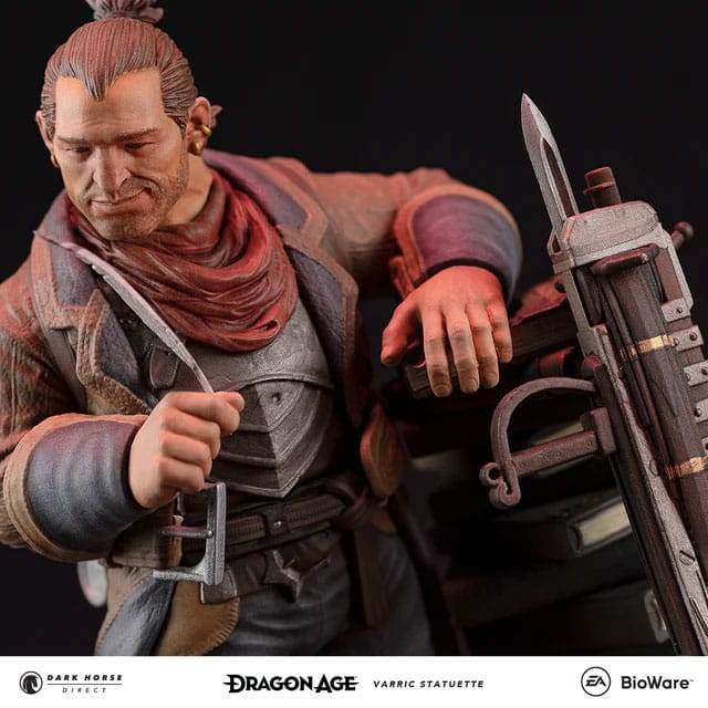 Limited Edition Collectible Dragon Age Varric Tethras Statue Figurine