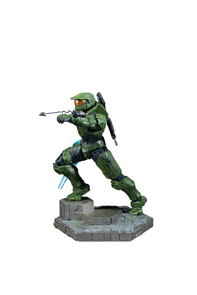 10-Inch Halo Infinite Master Chief Statue with Grappleshot and Energy Sword