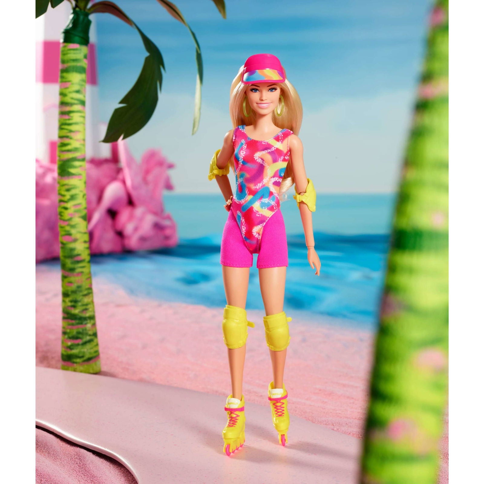 Margot Robbie Inspired Neon Inline Skating Barbie Doll from The Movie