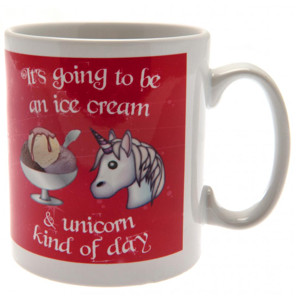 Ceramic Unicorn Emoji Ice Cream Themed Coffee Mug