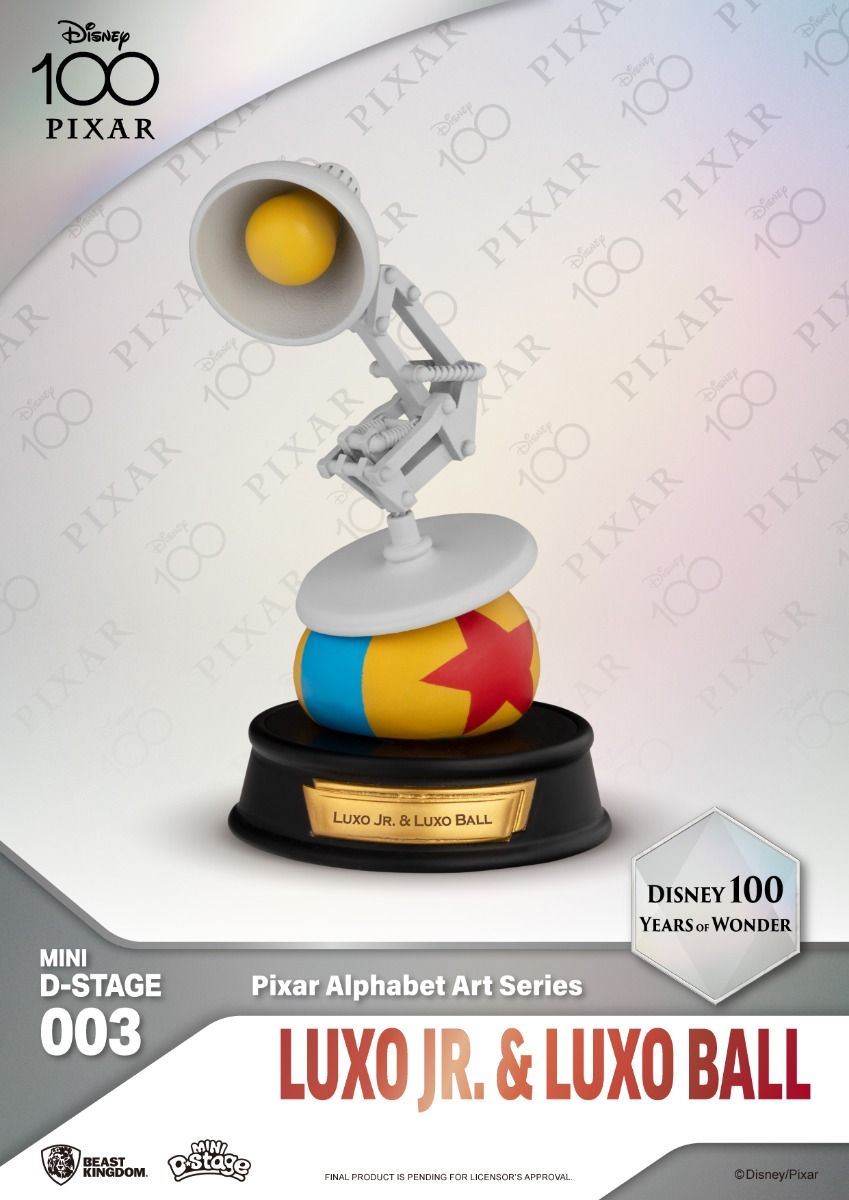 Mini Pixar Alphabet Art Statue Set for Disney's 100th Anniversary of Wonder