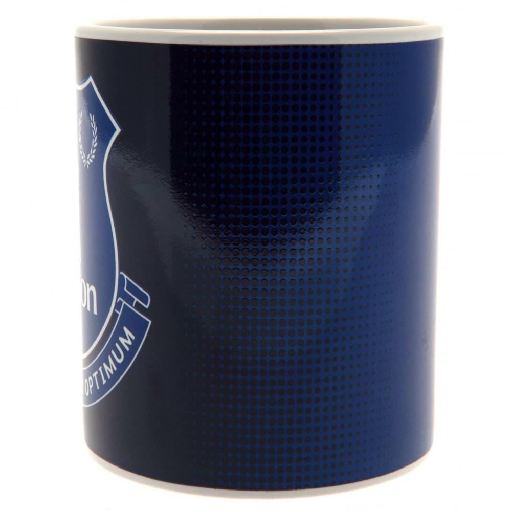 Stylish Everton FC Blue and White Halftone Ceramic Coffee Mug