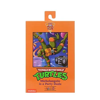 NECA Ultimate 7-Inch Action Figure of Teenage Mutant Ninja Turtles Cartoon Character Michaelangelo in VHS Style Packaging