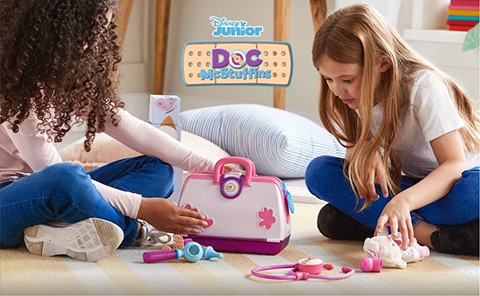 Disney Doc McStuffins Glittery Toy Hospital Set with Soft Lambie