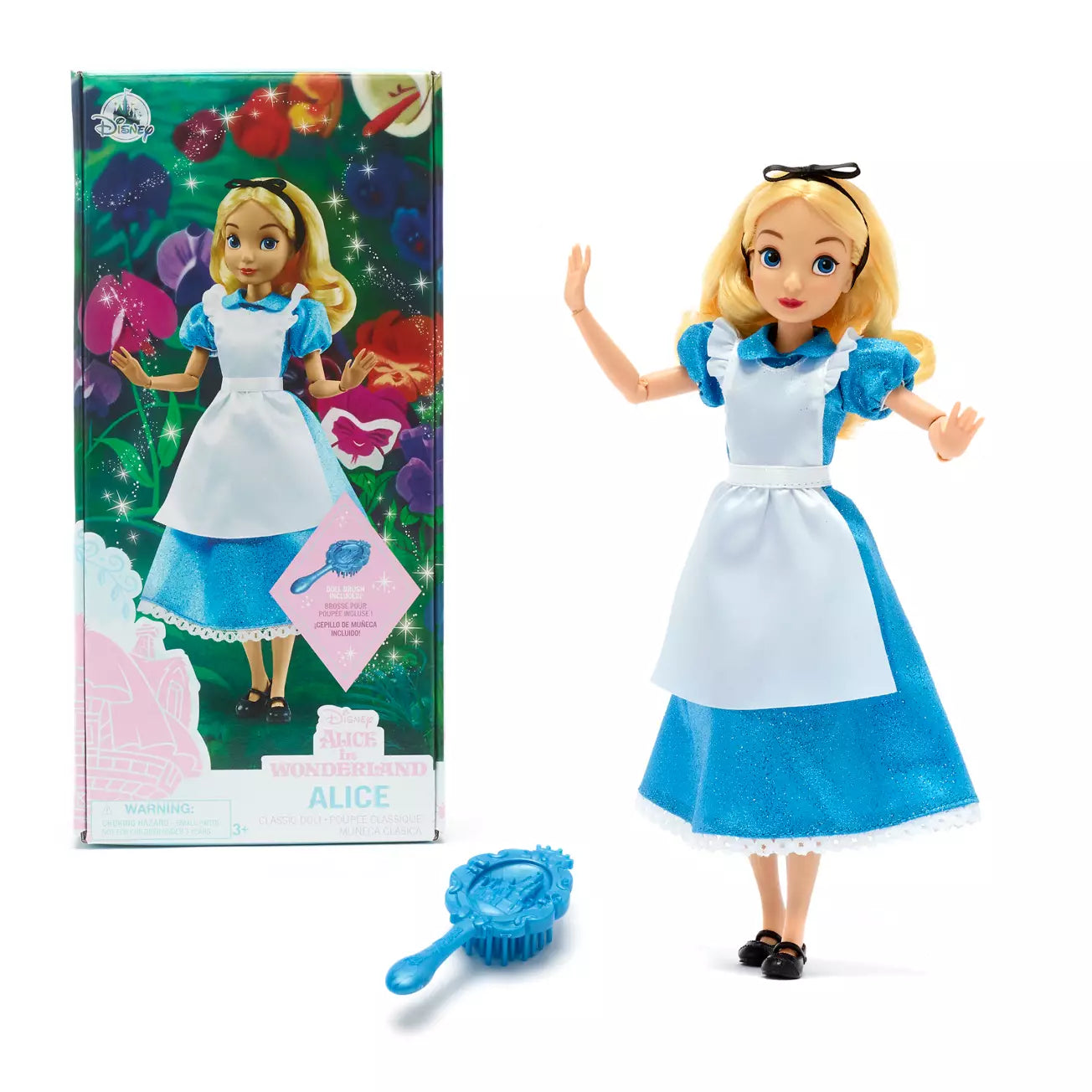 Disney Classic Collectible Alice in Wonderland Poseable Doll for Little Disney Fans