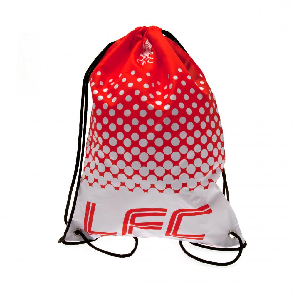 Liverpool FC Faded Style Polyester Gym Bag with Drawstring Closure