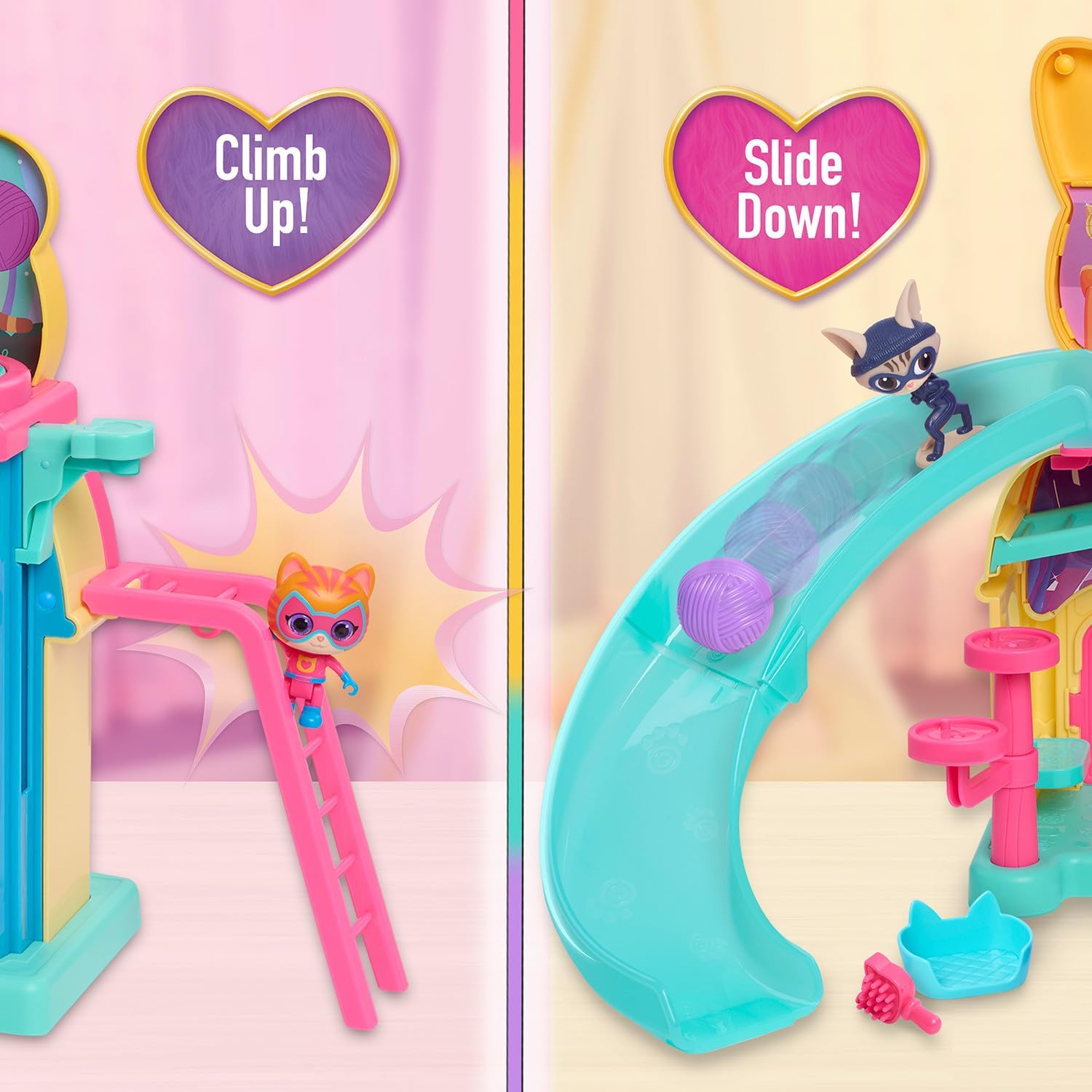 Disney Junior SuperKitties Purr 'N' Play Interactive Playset for Kids' Entertainment