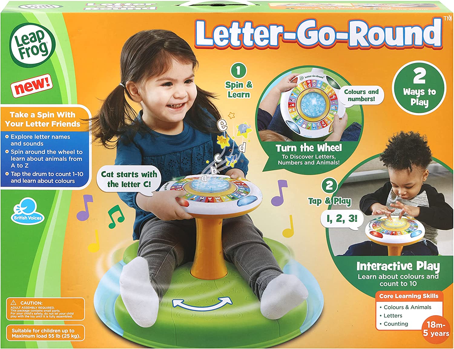 LeapFrog Interactive Letter-Go-Round for Toddlers (18 Months - 5 Years)