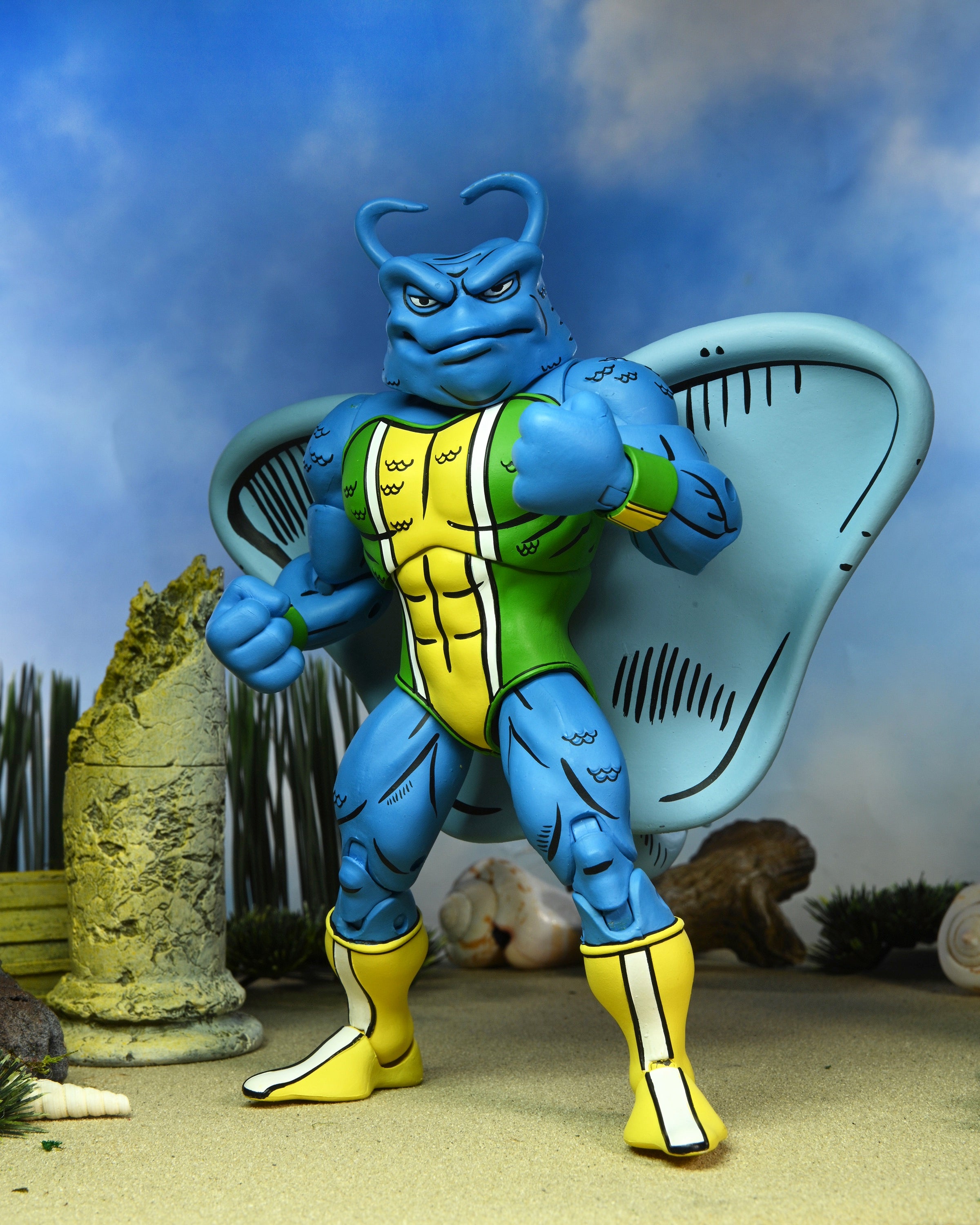 NECA 7-Inch Scale Action Figure of Man Ray from Teenage Mutant Ninja Turtles Adventures Comic Series