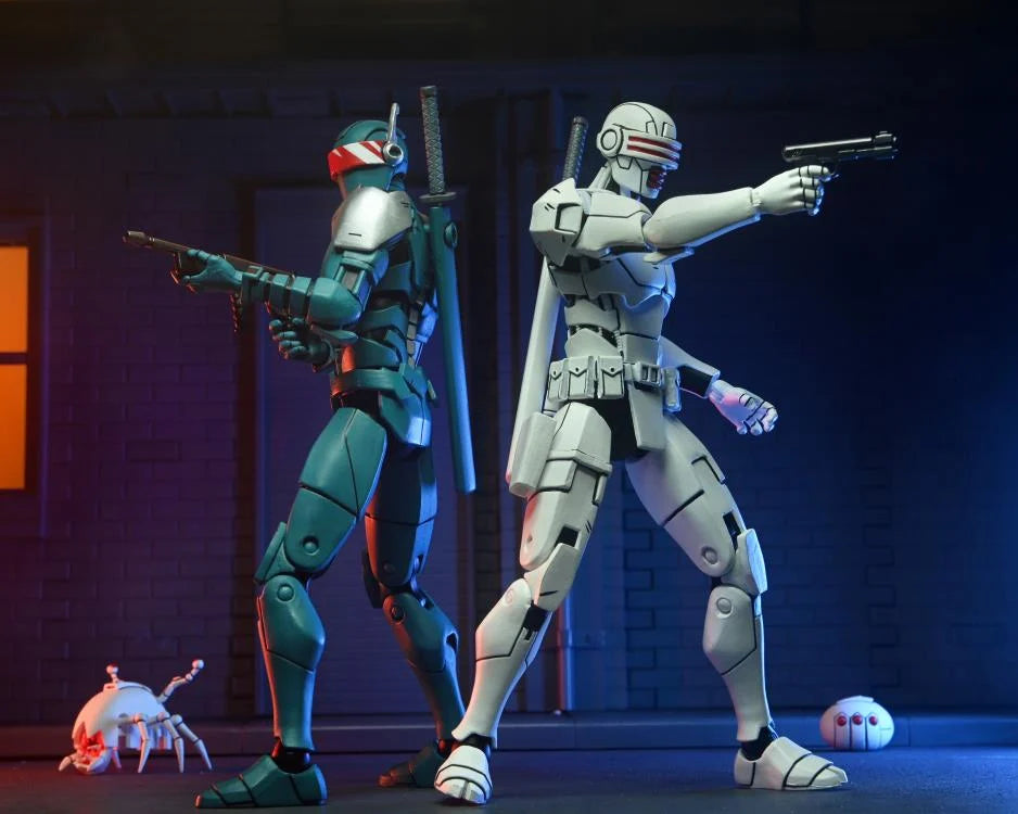 NECA 7-Inch Two-Pack: Teenage Mutant Ninja Turtles The Last Ronin Synja Robots Action Figures
