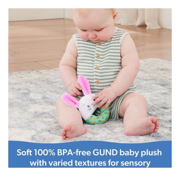 Ms Rachel's Adorable Hop Little Bunnies Soft Rattle for Baby's Early Learning