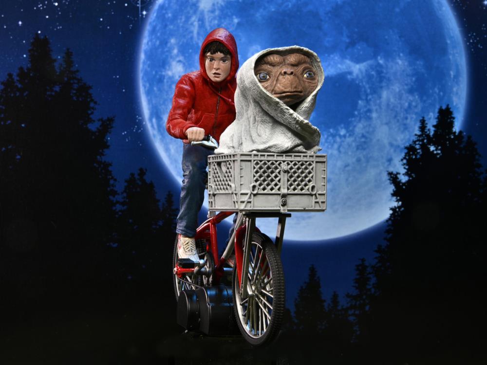 NECA 40th Anniversary 7 - Inch Scale E.T. & Elliot on Bicycle Action Figure