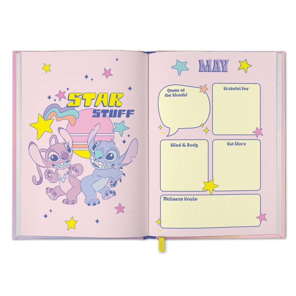 2025 Colorful A5 Lilo & Stitch Hardback Weekly View Diary
