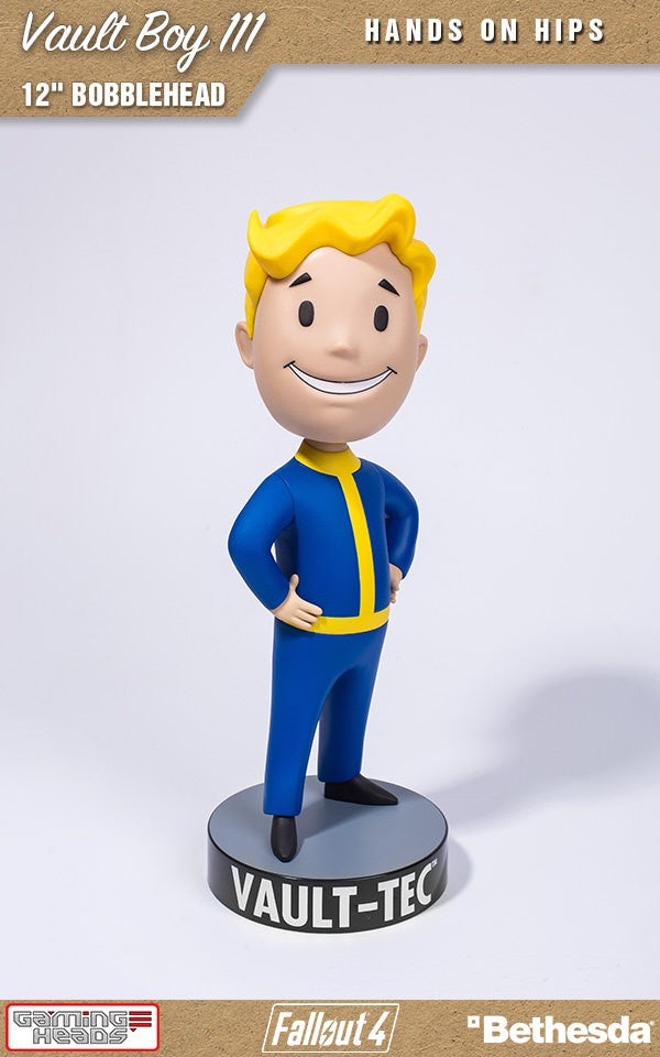 12 - inch Fallout Vault Boy 111 Bobblehead with Hands on Hips