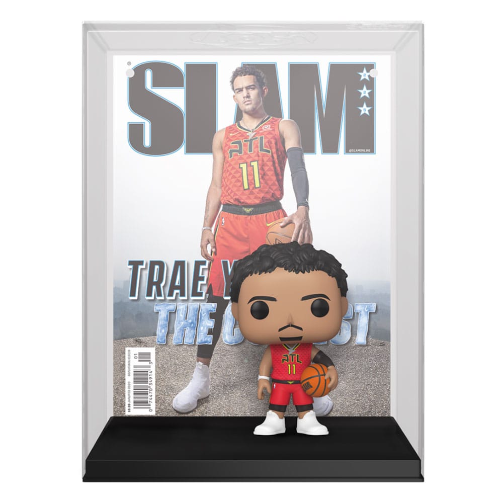Funko POP! Vinyl Figure - Trae Young NBA Slam Magazine Cover, 9 cm Tall